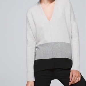 WHBM Colorblock Tunic Sweater